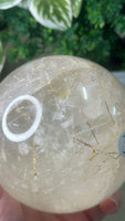 White and Silver Rutile Sphere