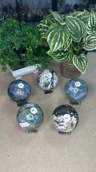 Moss Agate Spheres