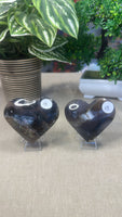 Volcanic agate Hearts