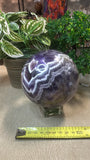 Chevron amethyst sphere