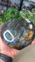 Labradorite Heart