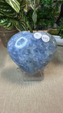 Blue Calcite Heart