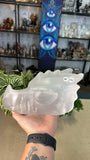 Selenite Dragon Head