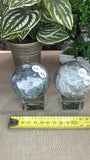 Moss agate spheres