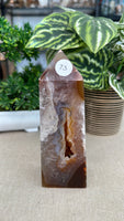 Agate Druzy Tower