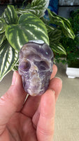 Chevron Amethyst Skull