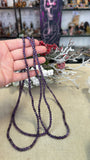 Amethyst triple bracelet / necklace