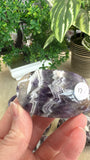 Chevron amethyst palm stones