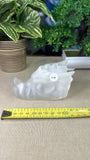 Selenite Dragon Head