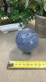 Blue Coral Fossil Sphere