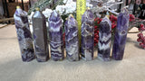 Chevron Amethyst Points