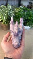 Lepidolite Dragon Head