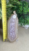 Amethyst and agate Slice