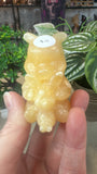 Orange calcite Winnie the Pooh