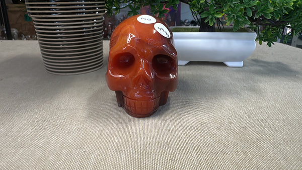 Carnelian Skull