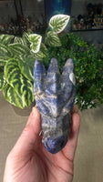 Sodalite Dragon Head