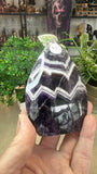 Chevron amethyst free form