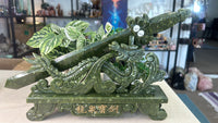 Green Jade Sword with Dragon Stand