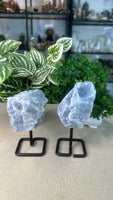 Blue Calcite on Stand