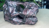 Garnet Dinosaur Skull