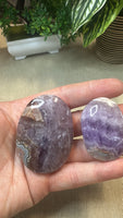 Amethyst and agate palm stones