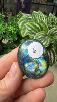 Labradorite palm stones