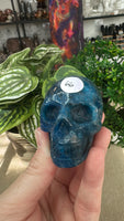 Blue apatite skulls