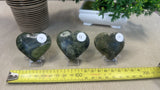 Green jade hearts