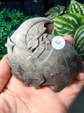 Silver Obsidian Dragon