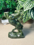 Green Jade Horse Carving