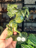 Green Jade Horse Carving