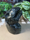 Dark Green Jade T-Rex Head