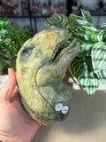 Green Jade T-Rex Head