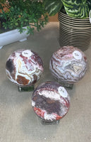 Mexican Crazy Lace Agate Spheres