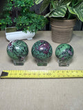 Ruby Zoisite Spheres