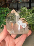 Clear Quartz Tower with Green Tourmaline