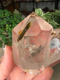 Clear Quartz Tower with Green Tourmaline