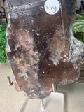 Raw Smokey Quartz on stand