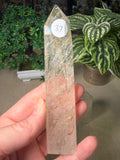 Green and White Rutile Points