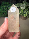 Green and White Rutile Points