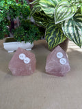 Rose Quartz Polished Tip Raw Base