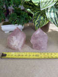 Rose Quartz Polished Tip Raw Base