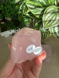 Rose Quartz Polished Tip Raw Base