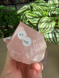 Rose Quartz Polished Tip Raw Base
