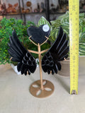 Obsidian Heart with wings