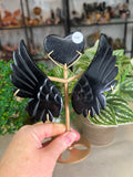 Obsidian Heart with wings