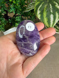 Chevron Amethyst Palm Stones