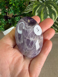 Chevron Amethyst Palm Stones