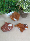 Tangerine Quartz Clusters