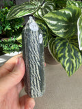 Green Zebra Jasper Tower